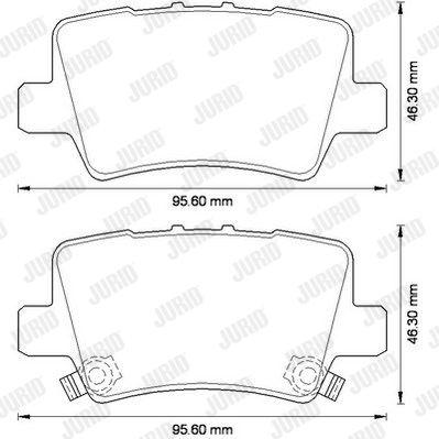 Kit de plaquettes de frein, frein à disque