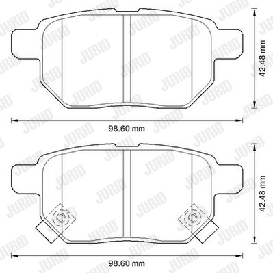 Kit de plaquettes de frein, frein à disque