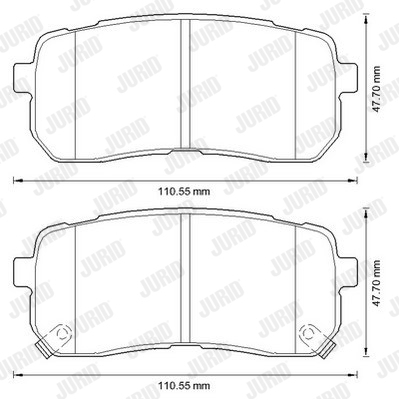 Kit de plaquettes de frein, frein à disque