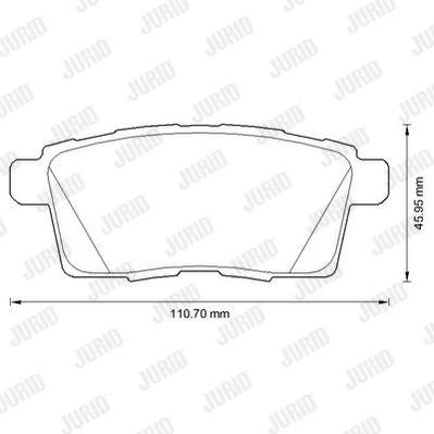 Kit de plaquettes de frein, frein à disque