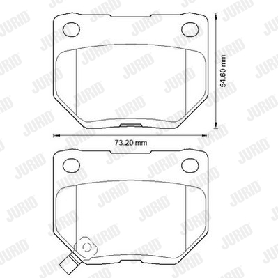 Kit de plaquettes de frein, frein à disque