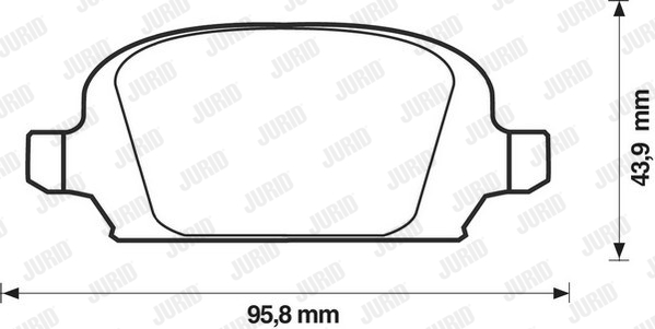 Kit de plaquettes de frein, frein à disque