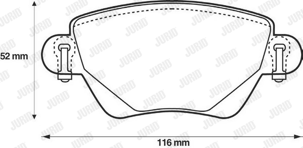 Kit de plaquettes de frein, frein à disque