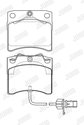 Kit de plaquettes de frein, frein à disque