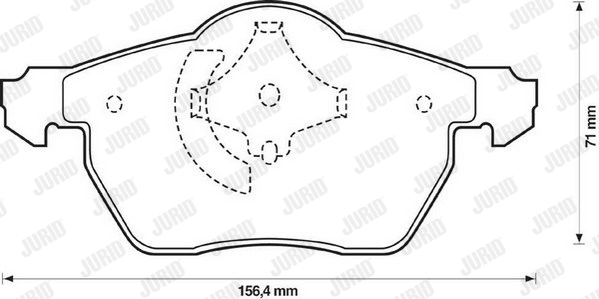 Kit de plaquettes de frein, frein à disque