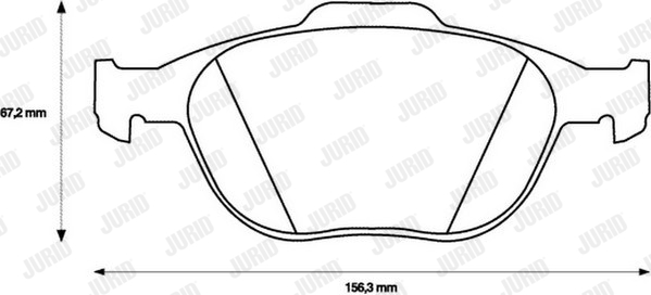 Kit de plaquettes de frein, frein à disque