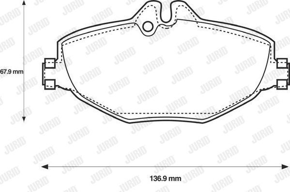 Kit de plaquettes de frein, frein à disque