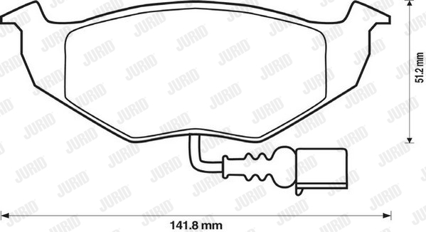 Kit de plaquettes de frein, frein à disque