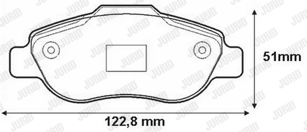 Kit de plaquettes de frein, frein à disque