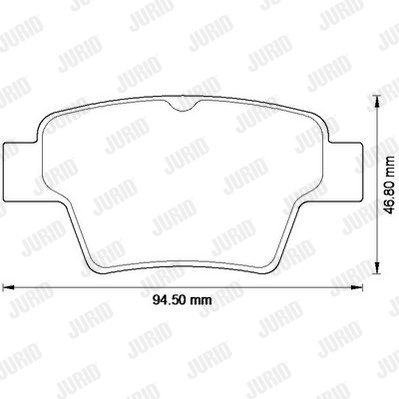 Kit de plaquettes de frein, frein à disque