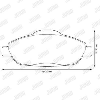 Kit de plaquettes de frein, frein à disque