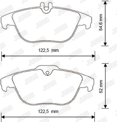 Kit de plaquettes de frein, frein à disque