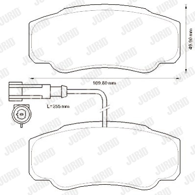 Kit de plaquettes de frein, frein à disque