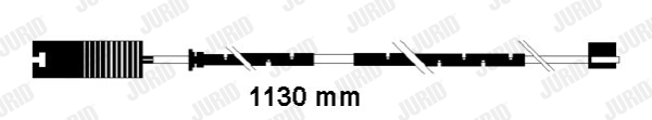 Contact d'avertissement, usure des plaquettes de frein