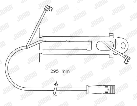 Contact d'avertissement, usure des plaquettes de frein