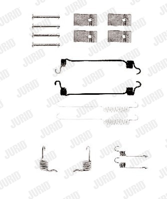 Kit d'accessoires, mâchoire de frein