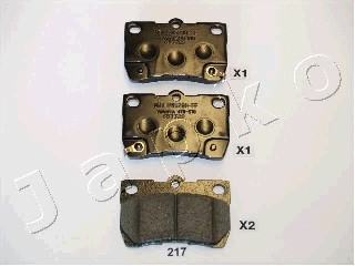 Kit de plaquettes de frein, frein à disque