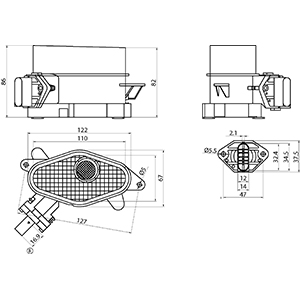 Débitmètre de masse d'air