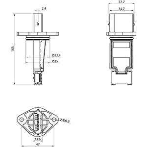 Débitmètre de masse d'air