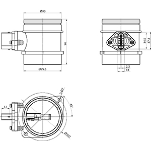 Débitmètre de masse d'air