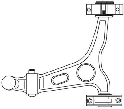 Bras de liaison, suspension de roue