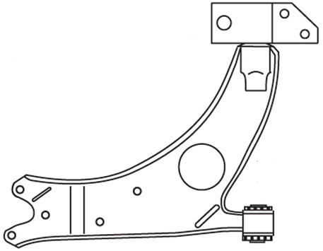 Bras de liaison, suspension de roue