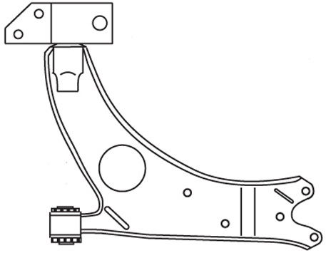 Bras de liaison, suspension de roue