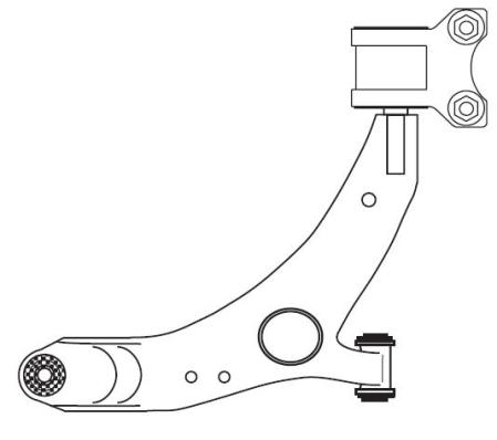 Bras de liaison, suspension de roue