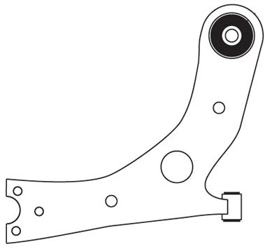 Bras de liaison, suspension de roue