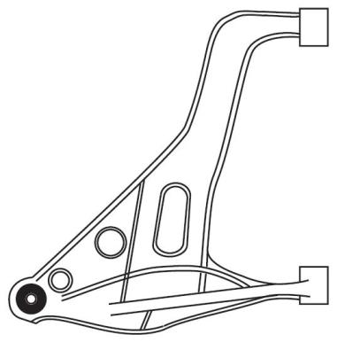 Bras de liaison, suspension de roue