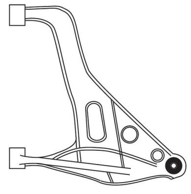 Bras de liaison, suspension de roue