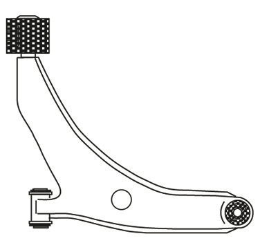 Bras de liaison, suspension de roue