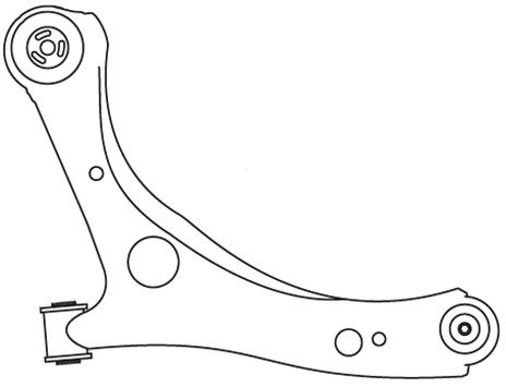 Bras de liaison, suspension de roue