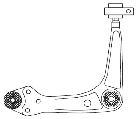 Bras de liaison, suspension de roue