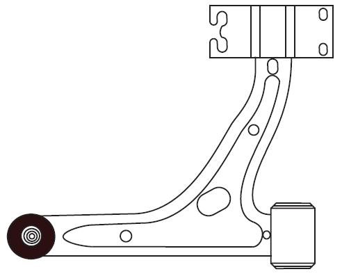 Bras de liaison, suspension de roue