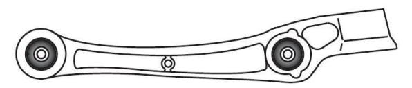 Bras de liaison, suspension de roue