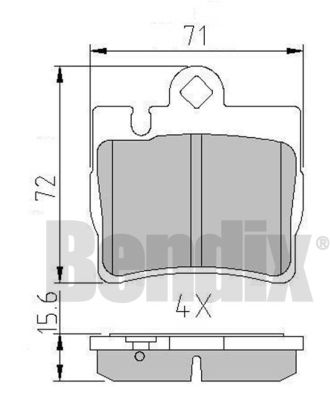 Kit de plaquettes de frein, frein à disque