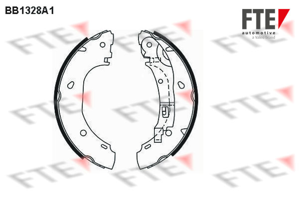 Jeu de mâchoires de frein