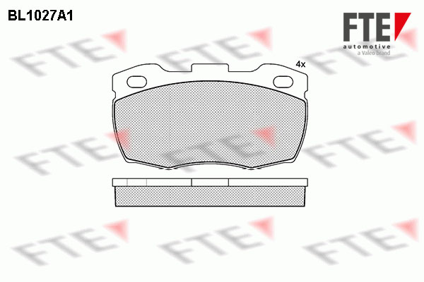 Kit de plaquettes de frein, frein à disque