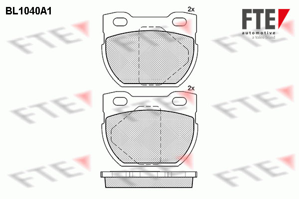 Kit de plaquettes de frein, frein à disque