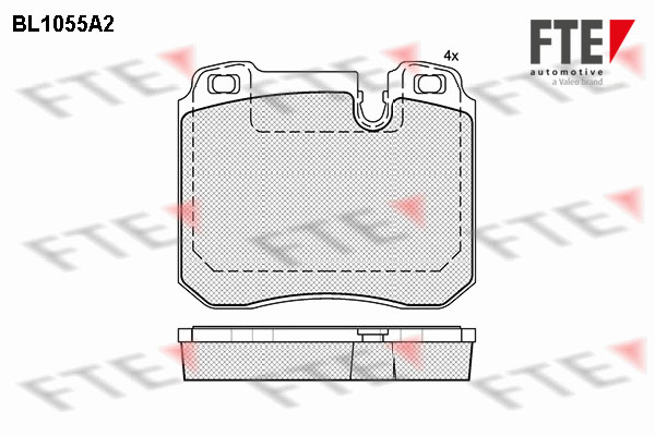 Kit de plaquettes de frein, frein à disque