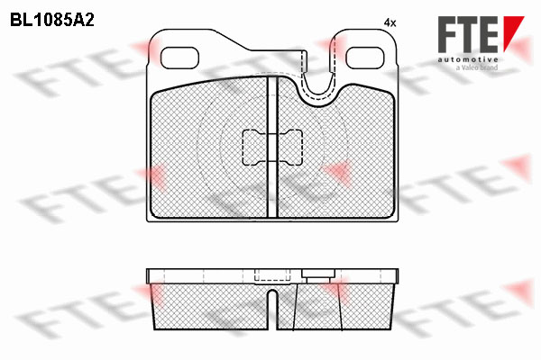 Kit de plaquettes de frein, frein à disque