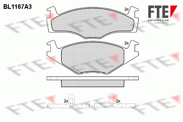 Kit de plaquettes de frein, frein à disque