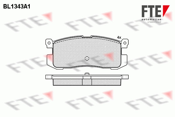 Kit de plaquettes de frein, frein à disque