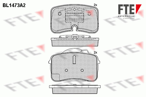 Kit de plaquettes de frein, frein à disque