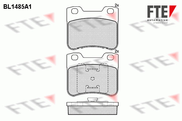 Kit de plaquettes de frein, frein à disque