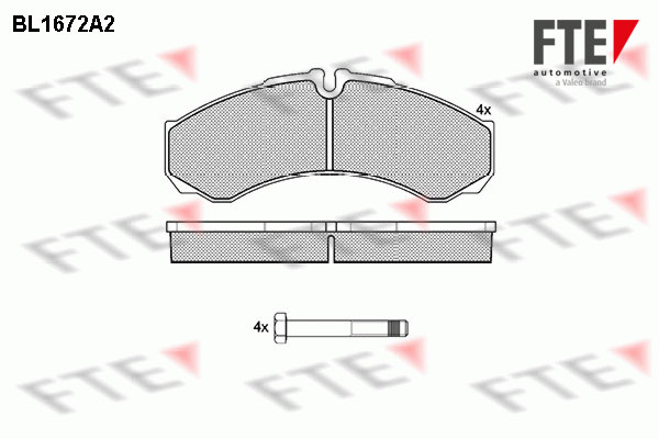 Kit de plaquettes de frein, frein à disque