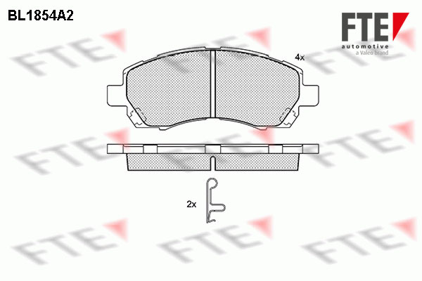 Kit de plaquettes de frein, frein à disque