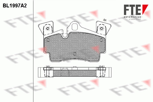 Kit de plaquettes de frein, frein à disque