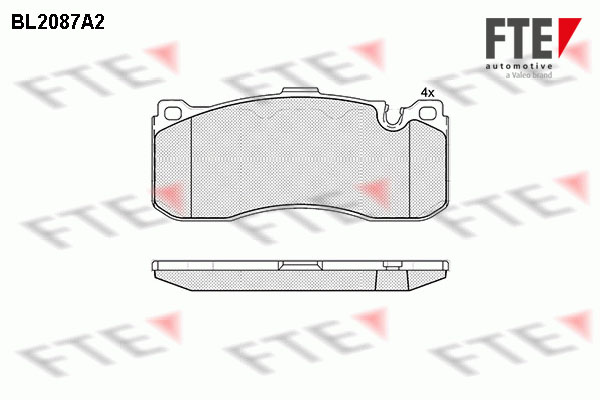 Kit de plaquettes de frein, frein à disque